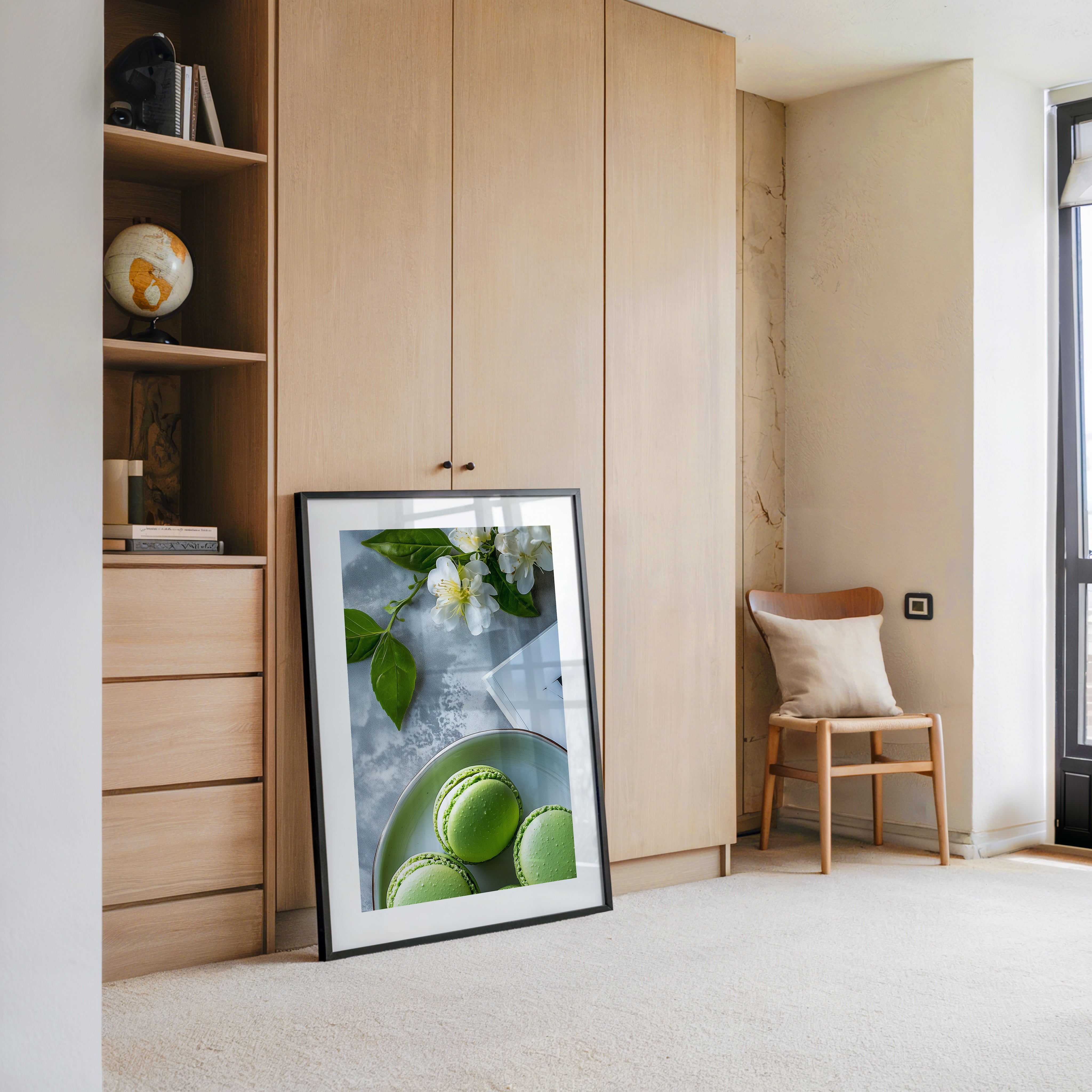 Macarons Grün Blütenensemble