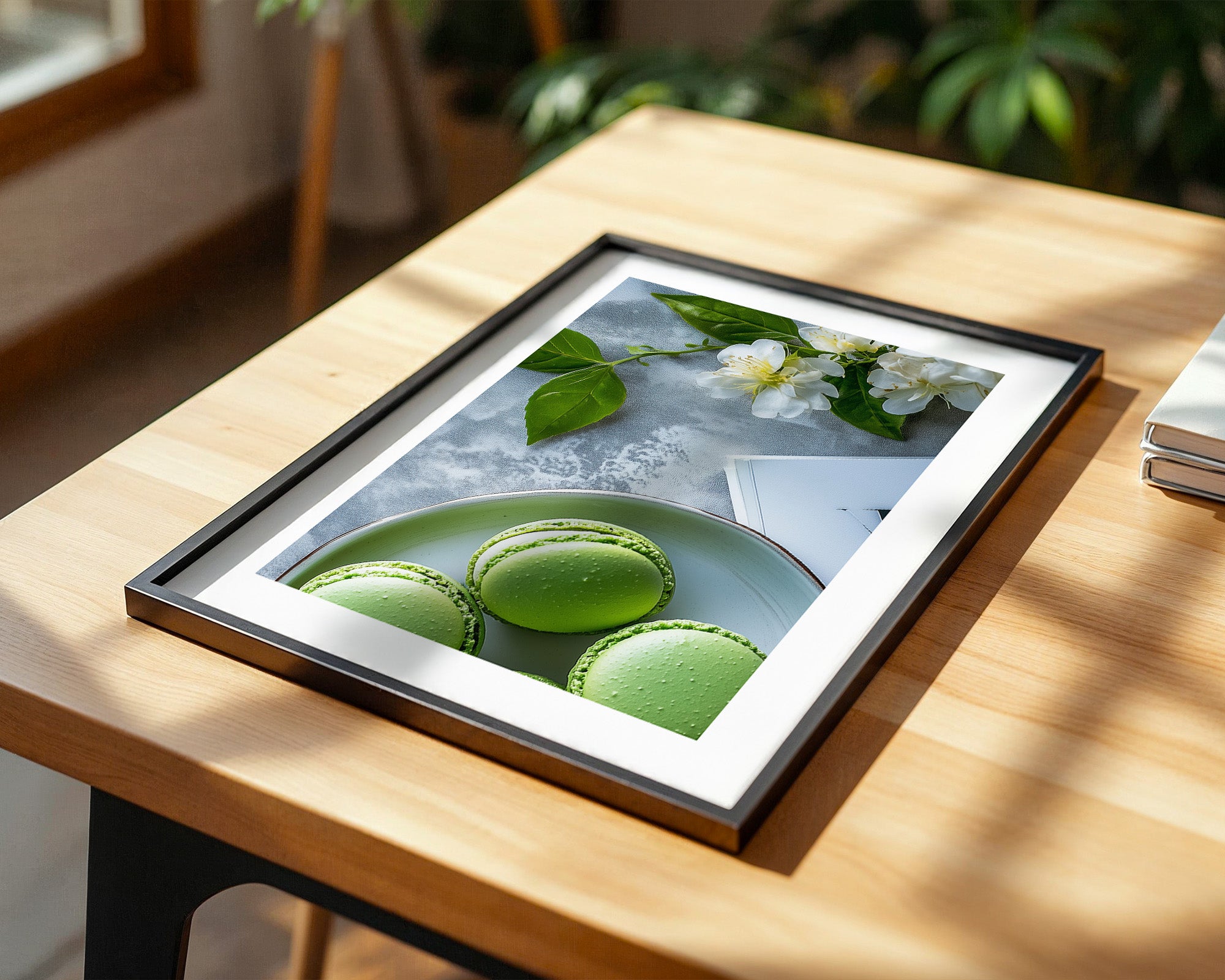 Macarons Grün Blütenensemble