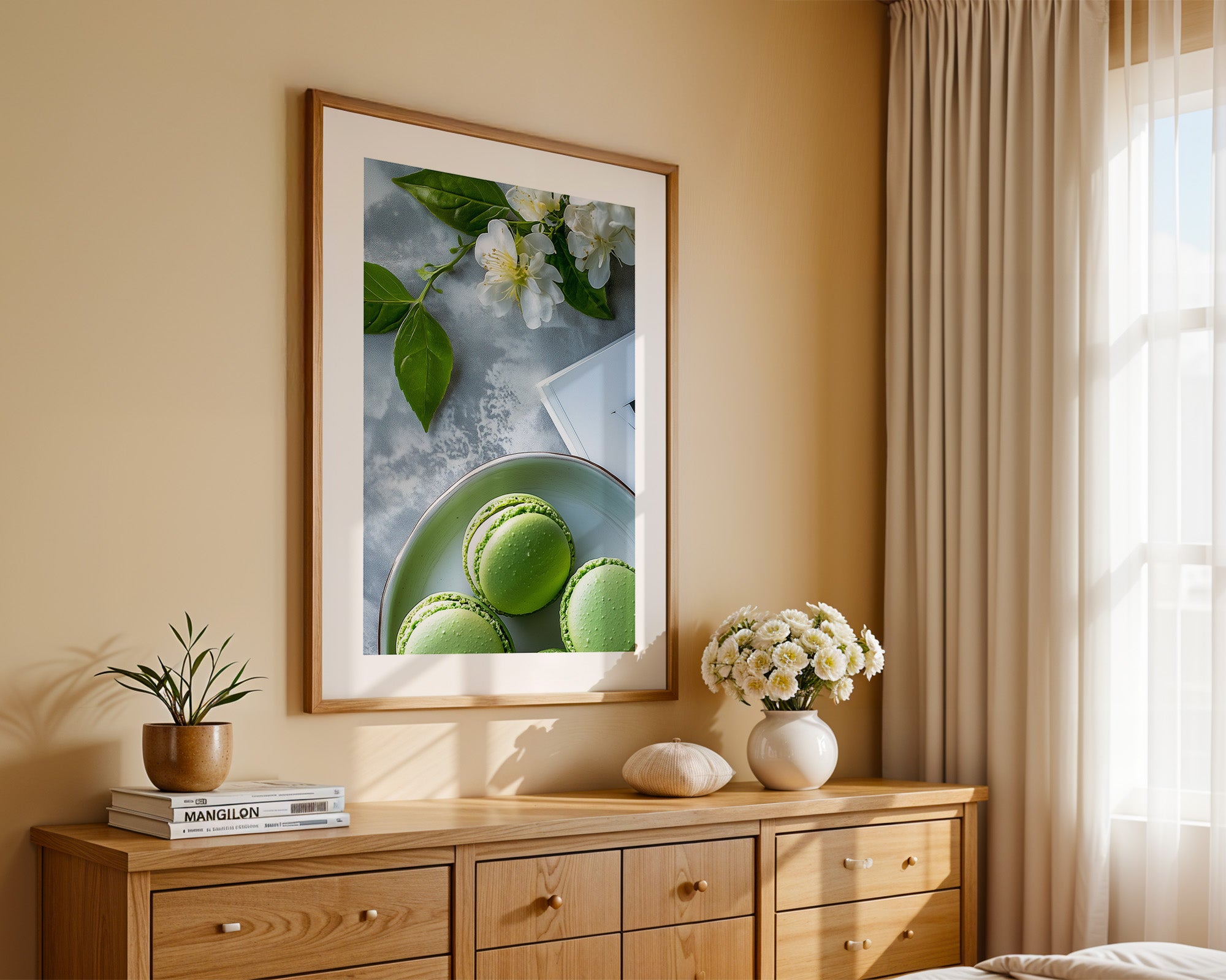 Macarons Grün Blütenensemble