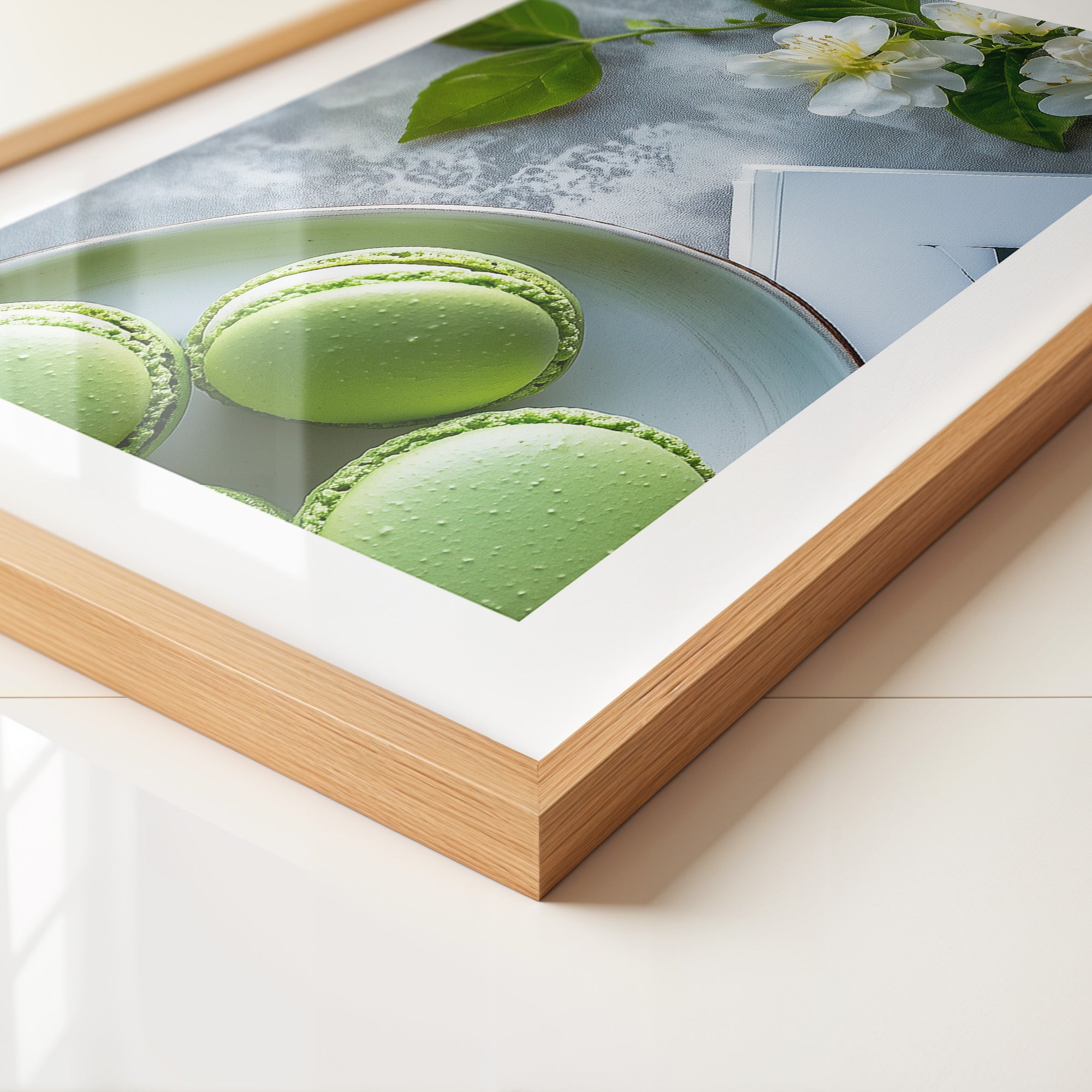 Macarons Grün Blütenensemble