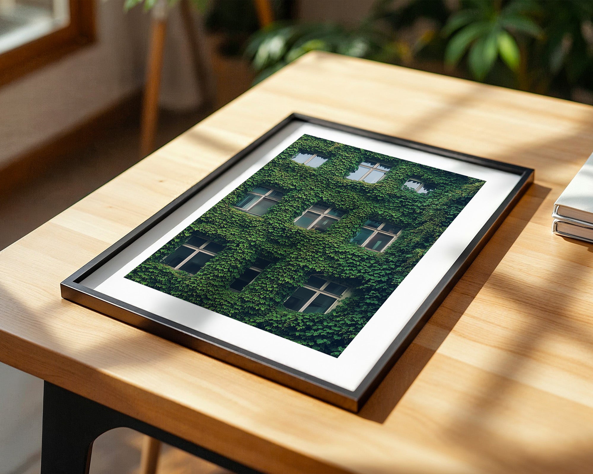 Fenster Fassade grün bewachsen