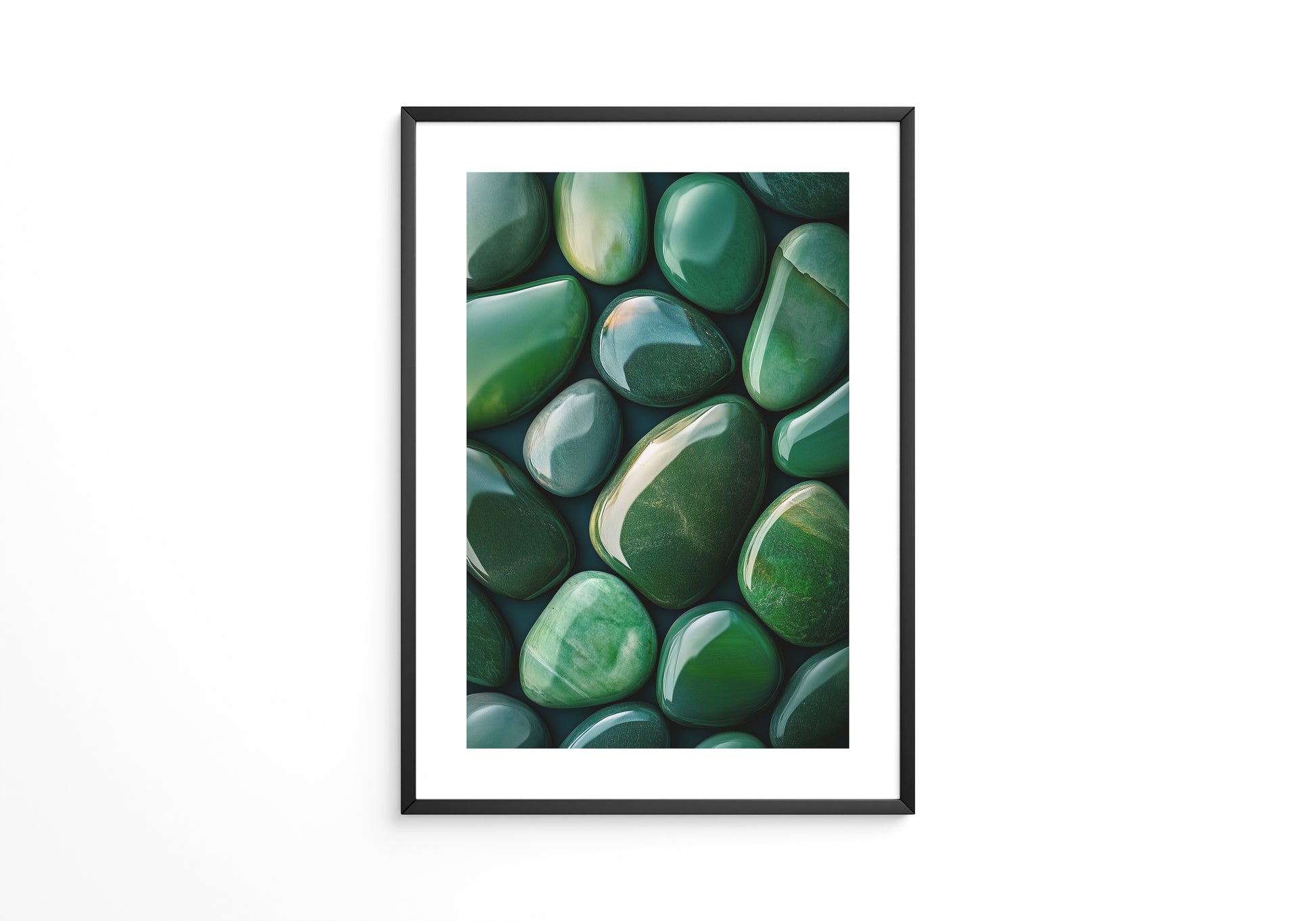 Jade Steine Glanzoptik
