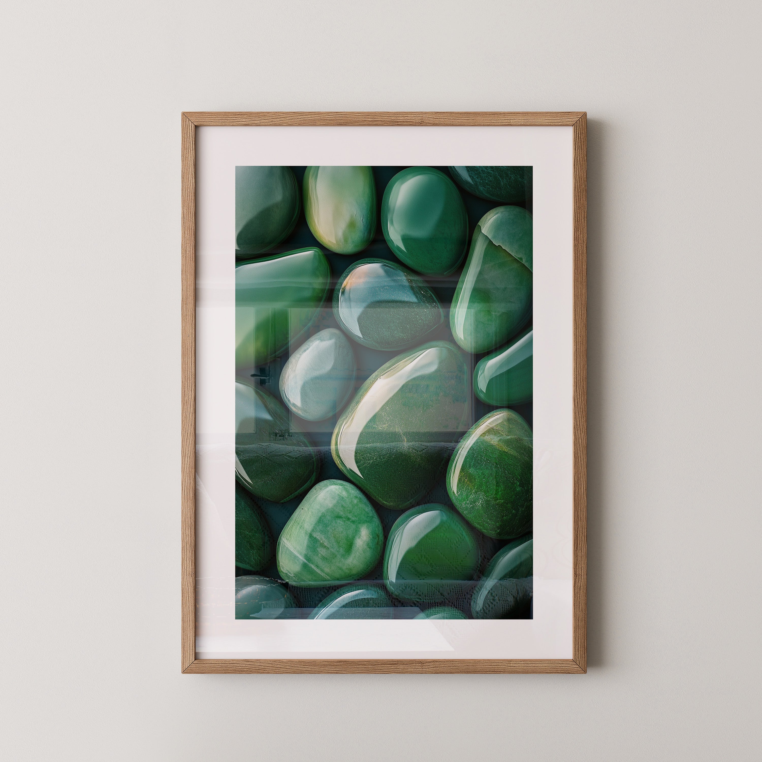 Jade Steine Glanzoptik