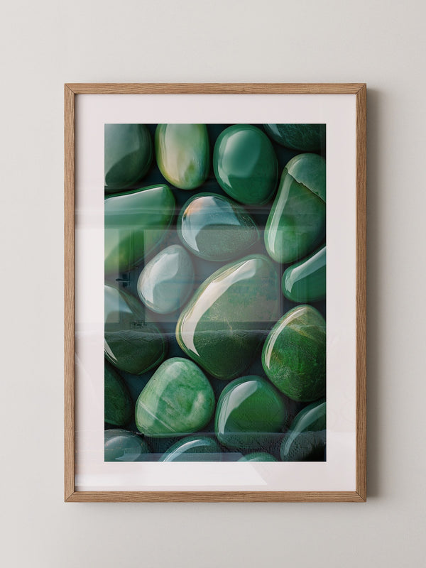 Jade Steine Glanzoptik