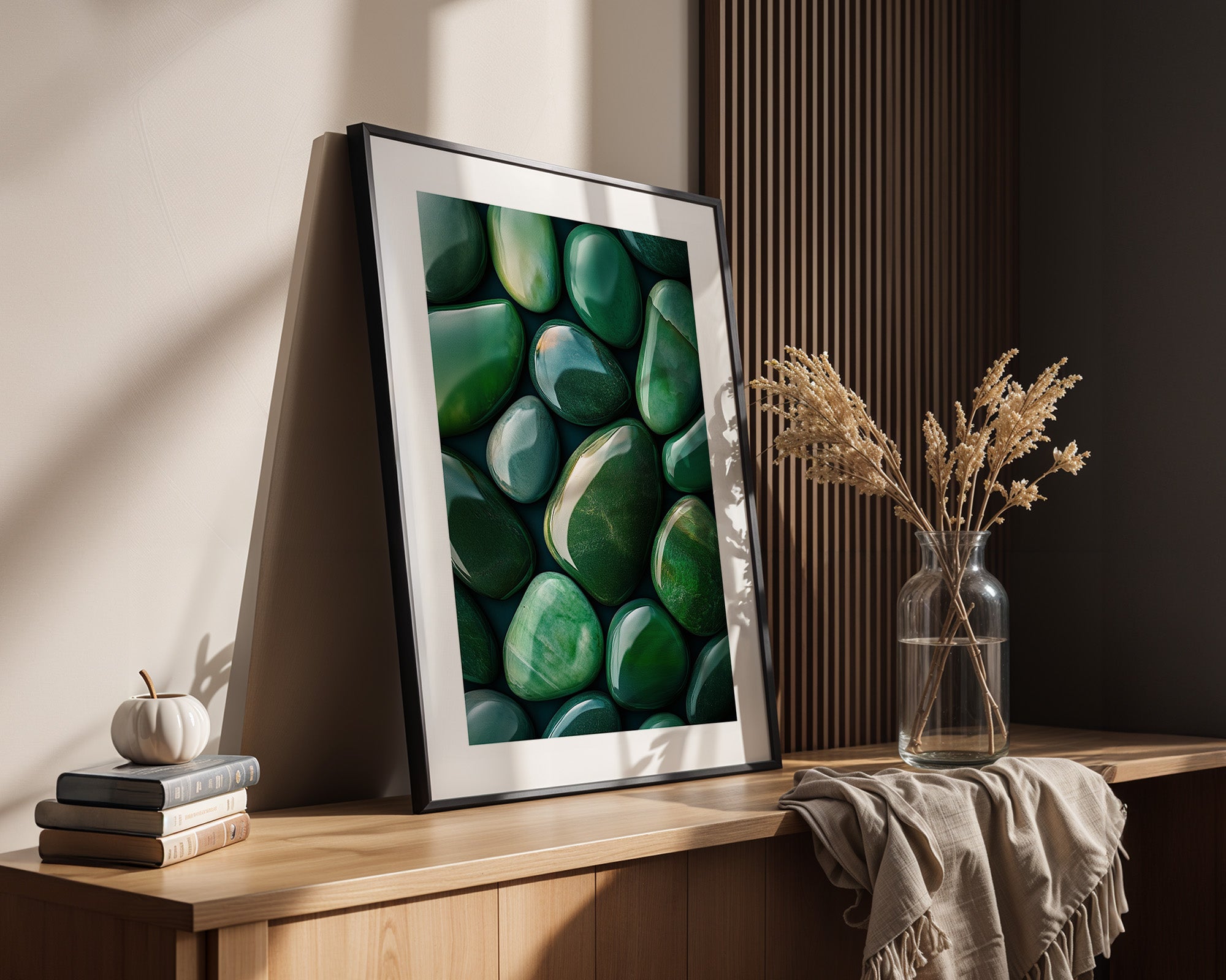 Jade Steine Glanzoptik