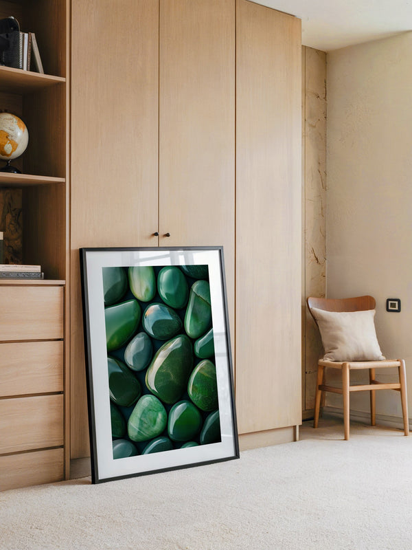 Jade Steine Glanzoptik