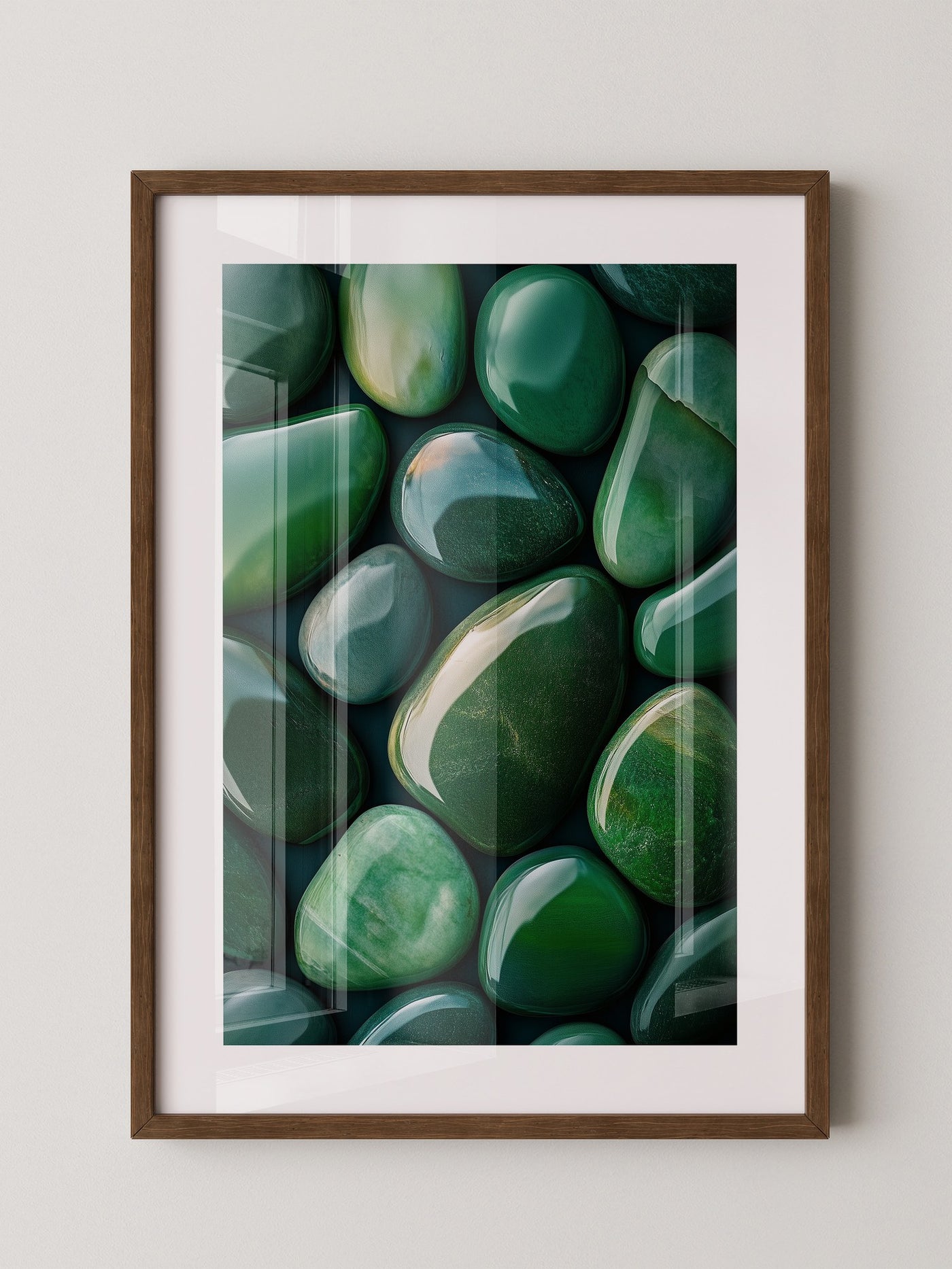 Jade Steine Glanzoptik