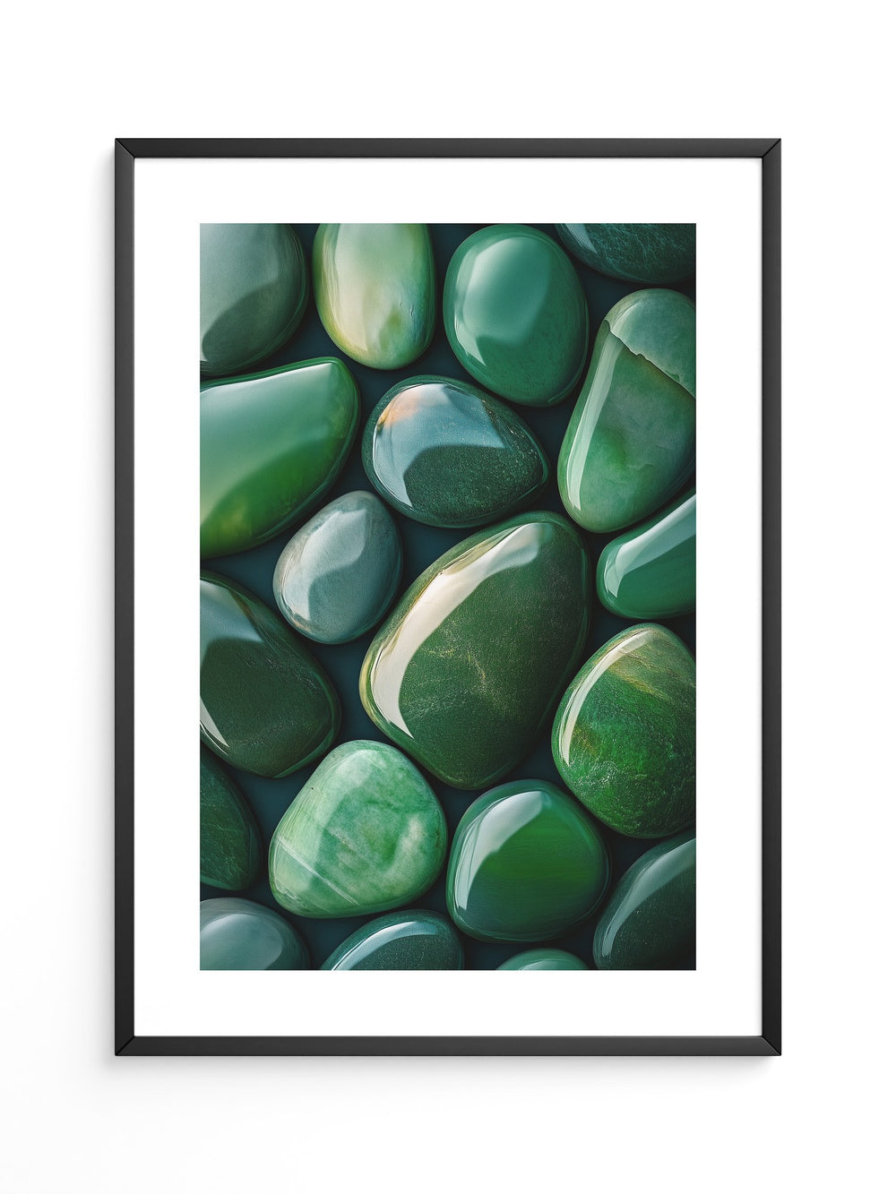 Jade Steine Glanzoptik