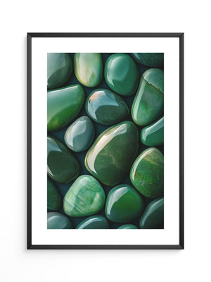 Jade Steine Glanzoptik