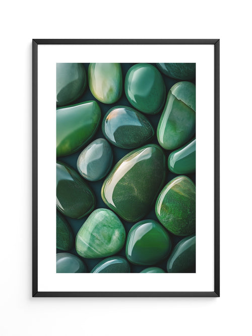 Jade Steine Glanzoptik