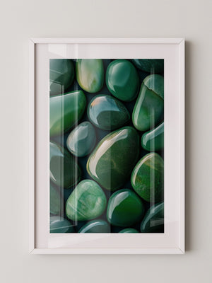 Jade Steine Glanzoptik