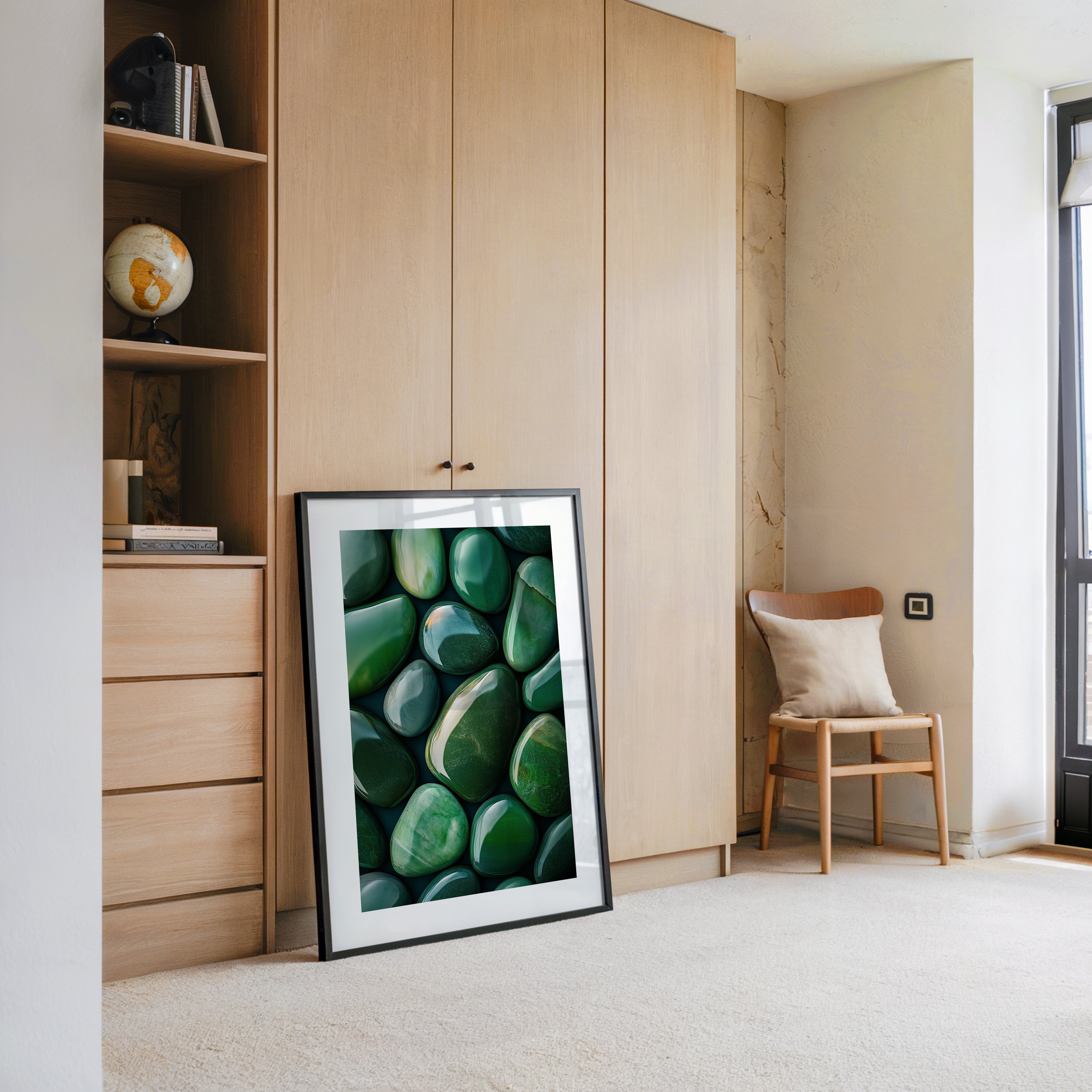 Jade Steine Glanzoptik