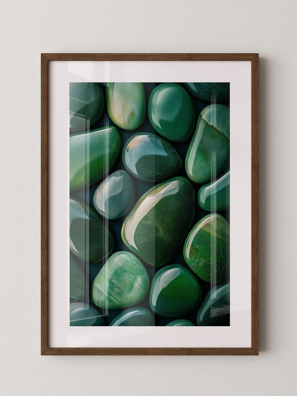 Jade Steine Glanzoptik