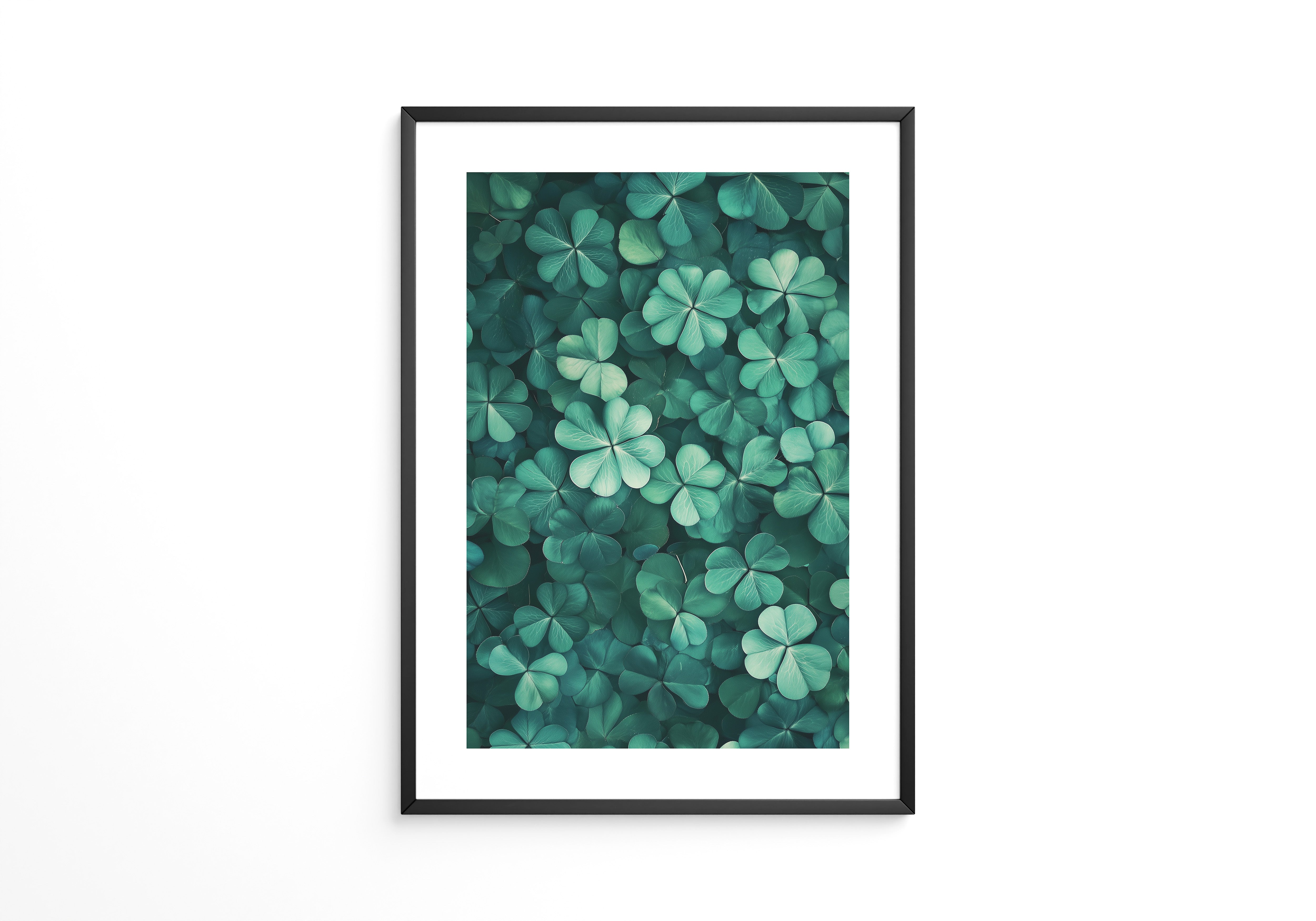 Kleeblätter sattes Grün