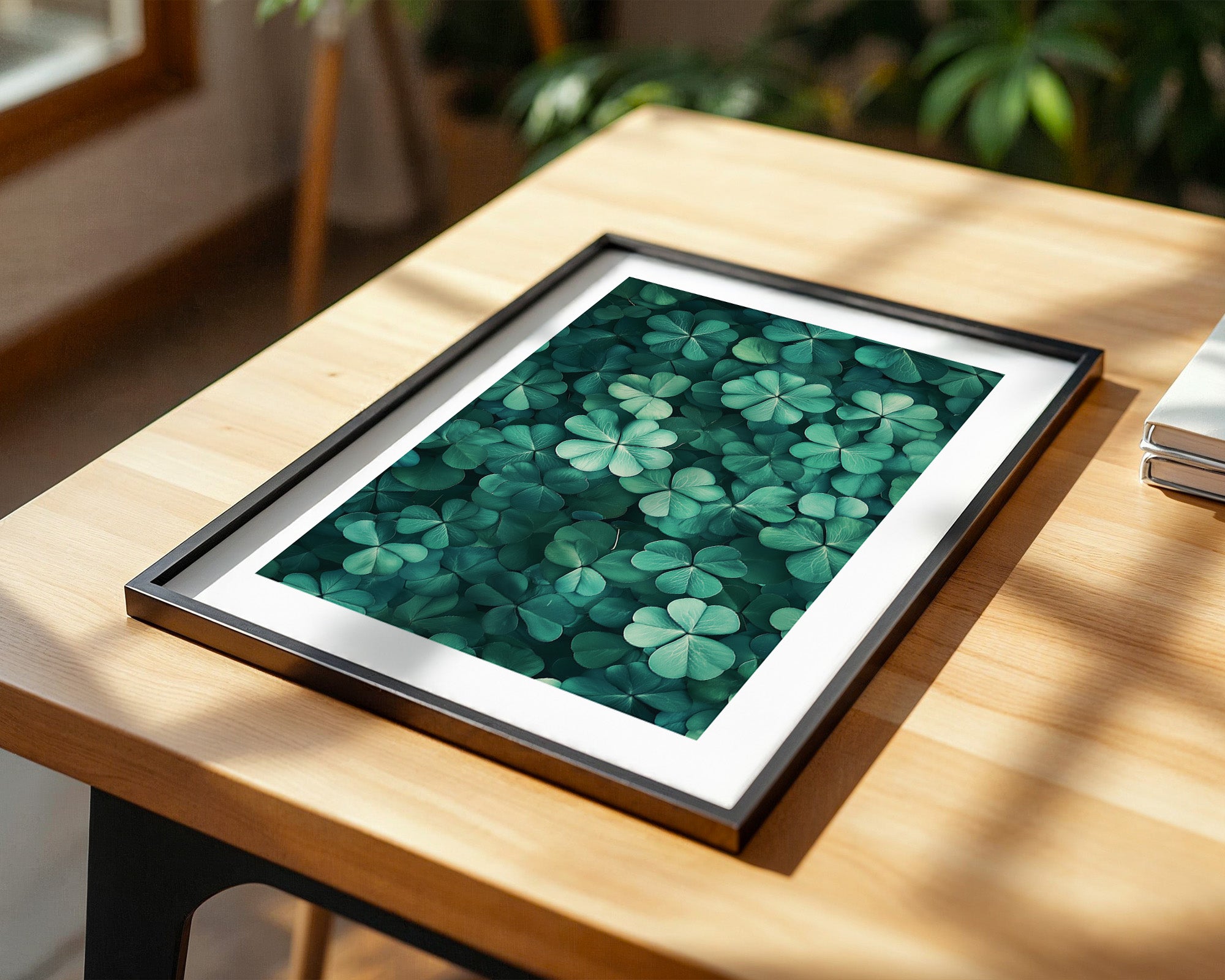 Kleeblätter sattes Grün