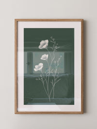 Blumen Illustration grün