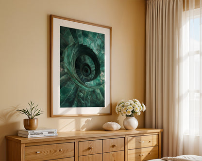 Spiraltreppe aus Jadeperspektive