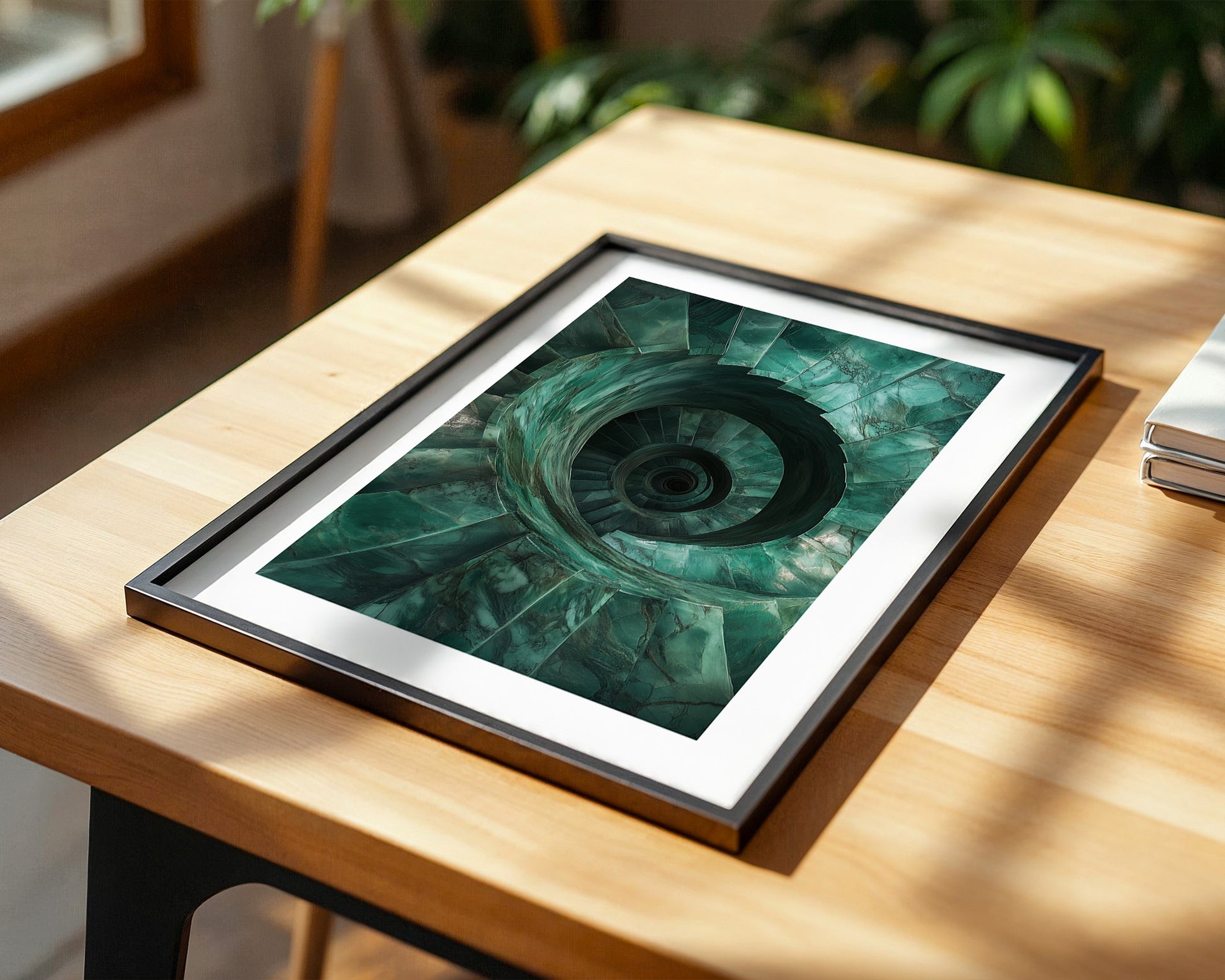 Spiraltreppe aus Jadeperspektive