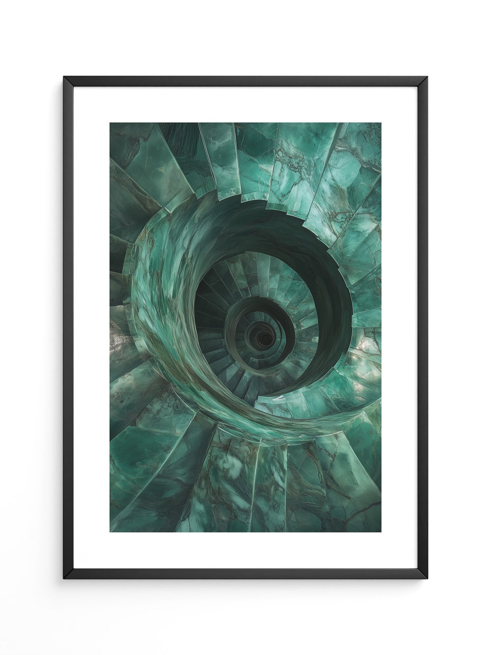 Spiraltreppe aus Jadeperspektive