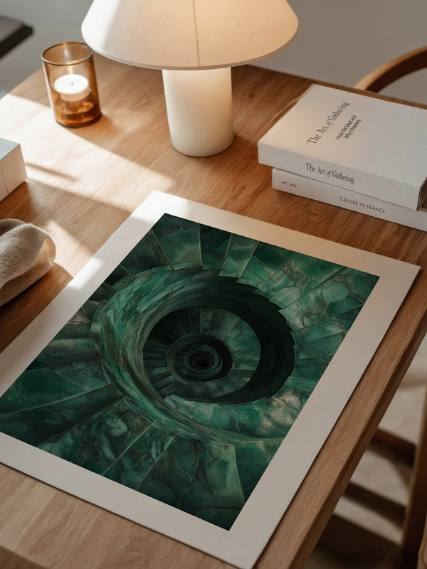 Spiraltreppe aus Jadeperspektive