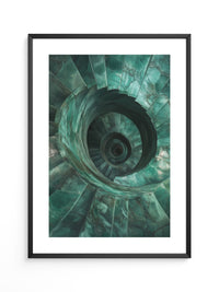 Spiraltreppe aus Jadeperspektive