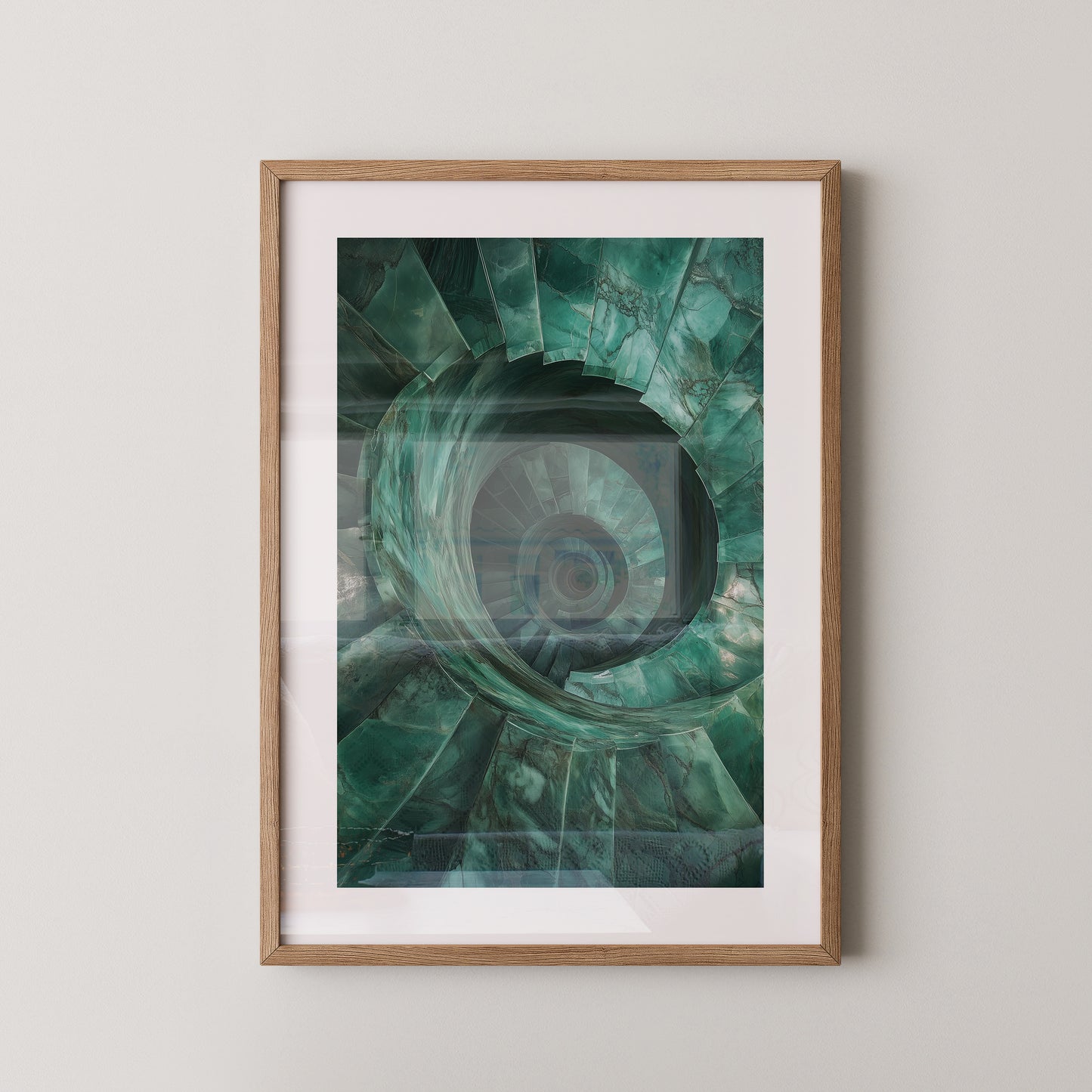Spiraltreppe aus Jadeperspektive