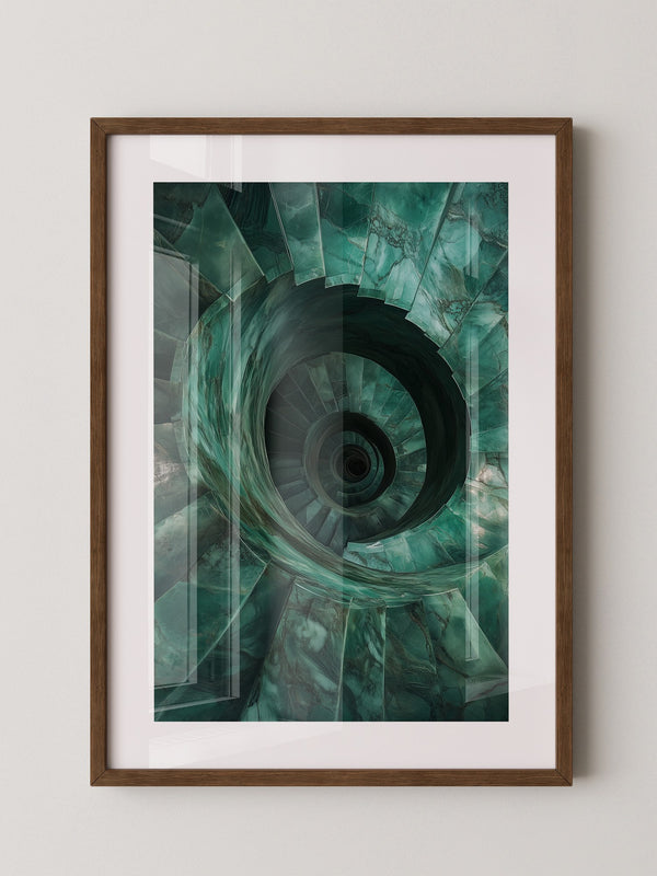 Spiraltreppe aus Jadeperspektive