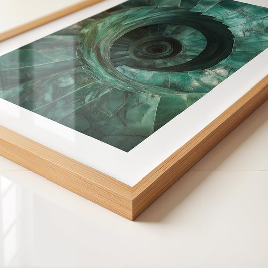 Spiraltreppe aus Jadeperspektive