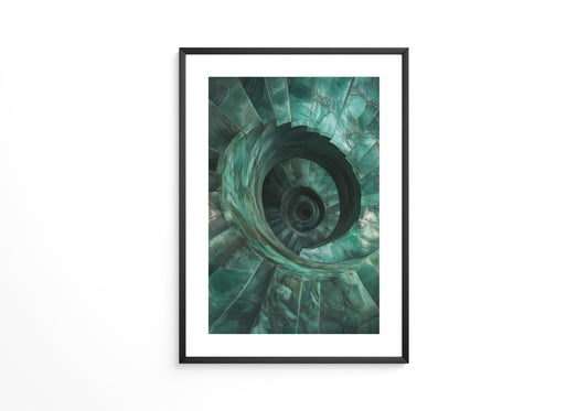 Spiraltreppe aus Jadeperspektive