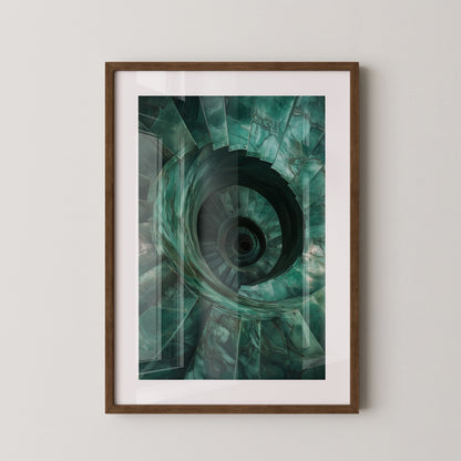 Spiraltreppe aus Jadeperspektive