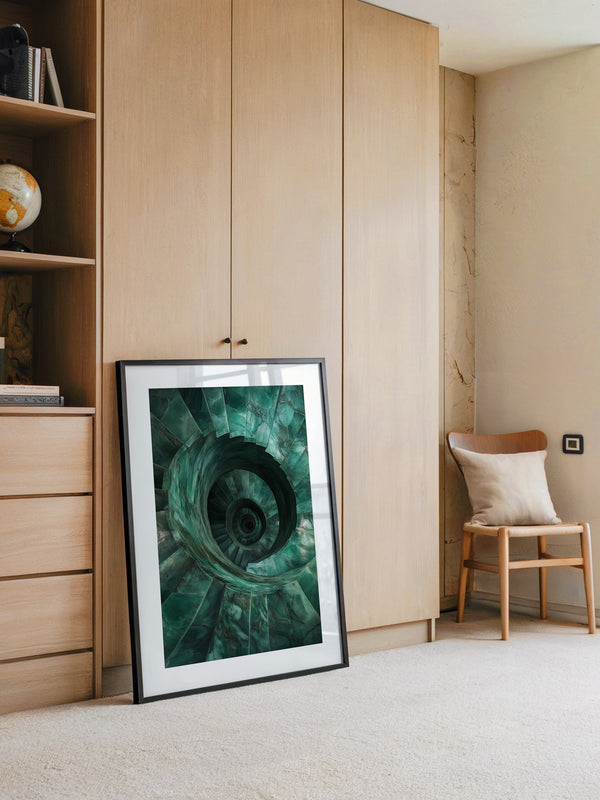 Spiraltreppe aus Jadeperspektive