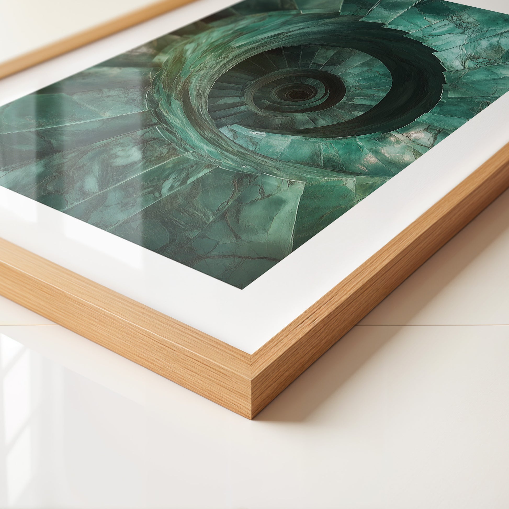 Spiraltreppe aus Jadeperspektive