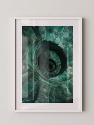 Spiraltreppe aus Jadeperspektive