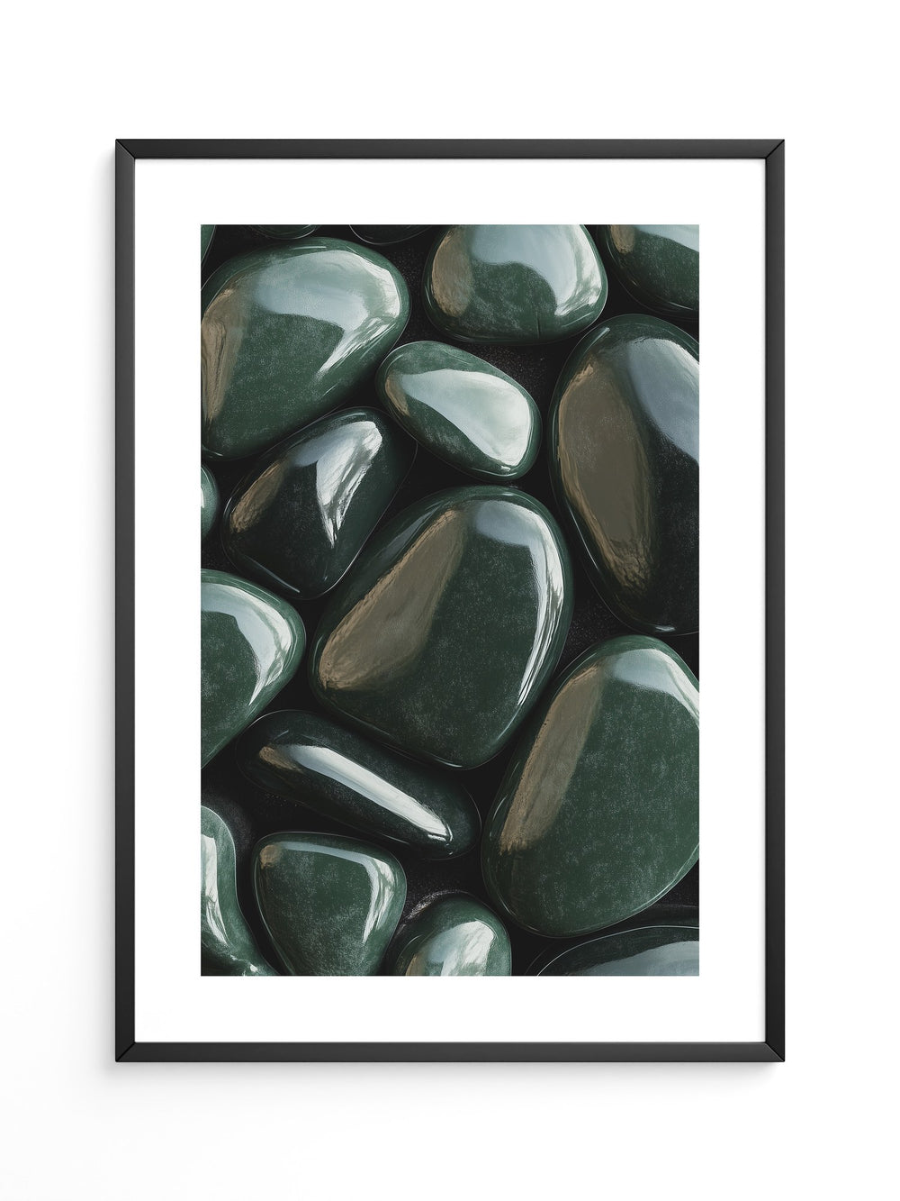 Glänzende Steine Grün