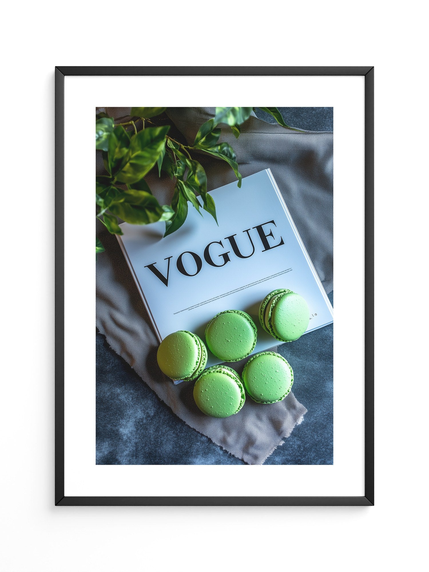 Macarons Vogue Grünstillleben