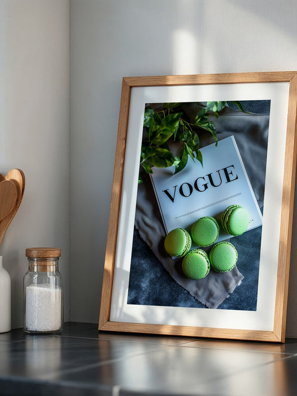 Macarons Vogue Grünstillleben