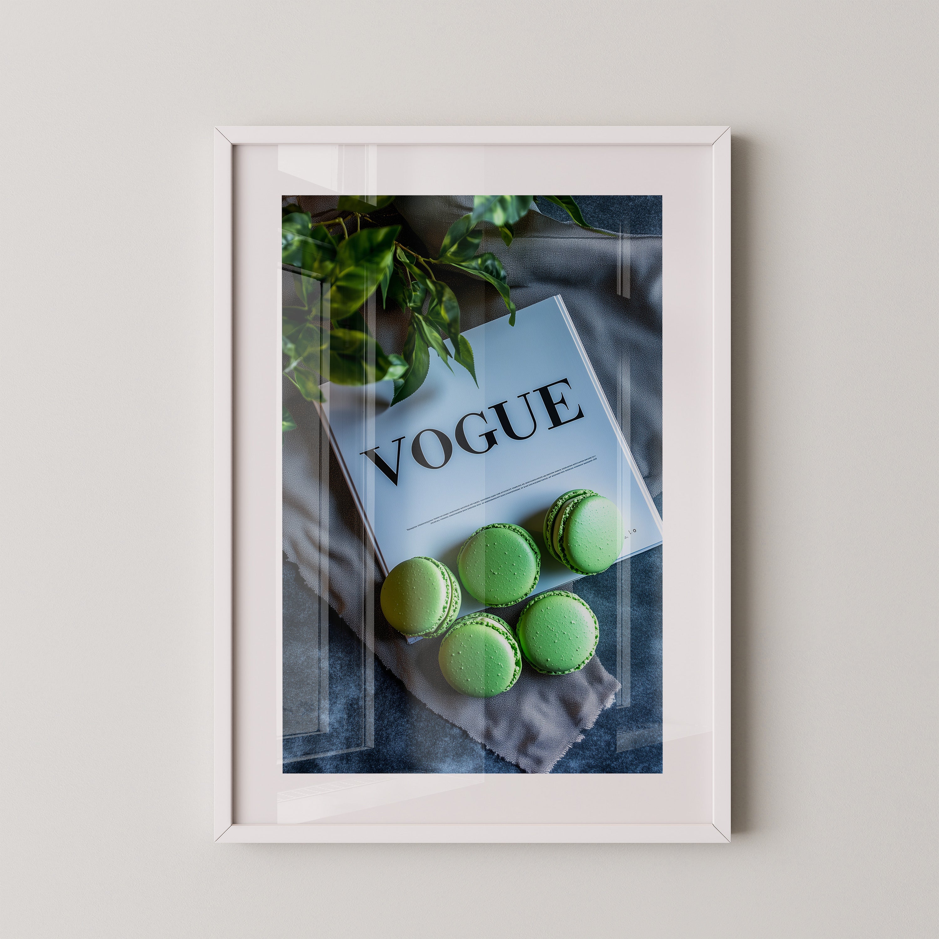 Macarons Vogue Grünstillleben