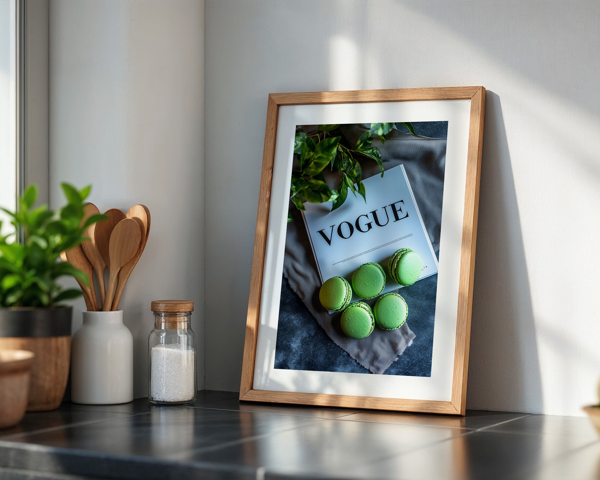 Macarons Vogue Grünstillleben