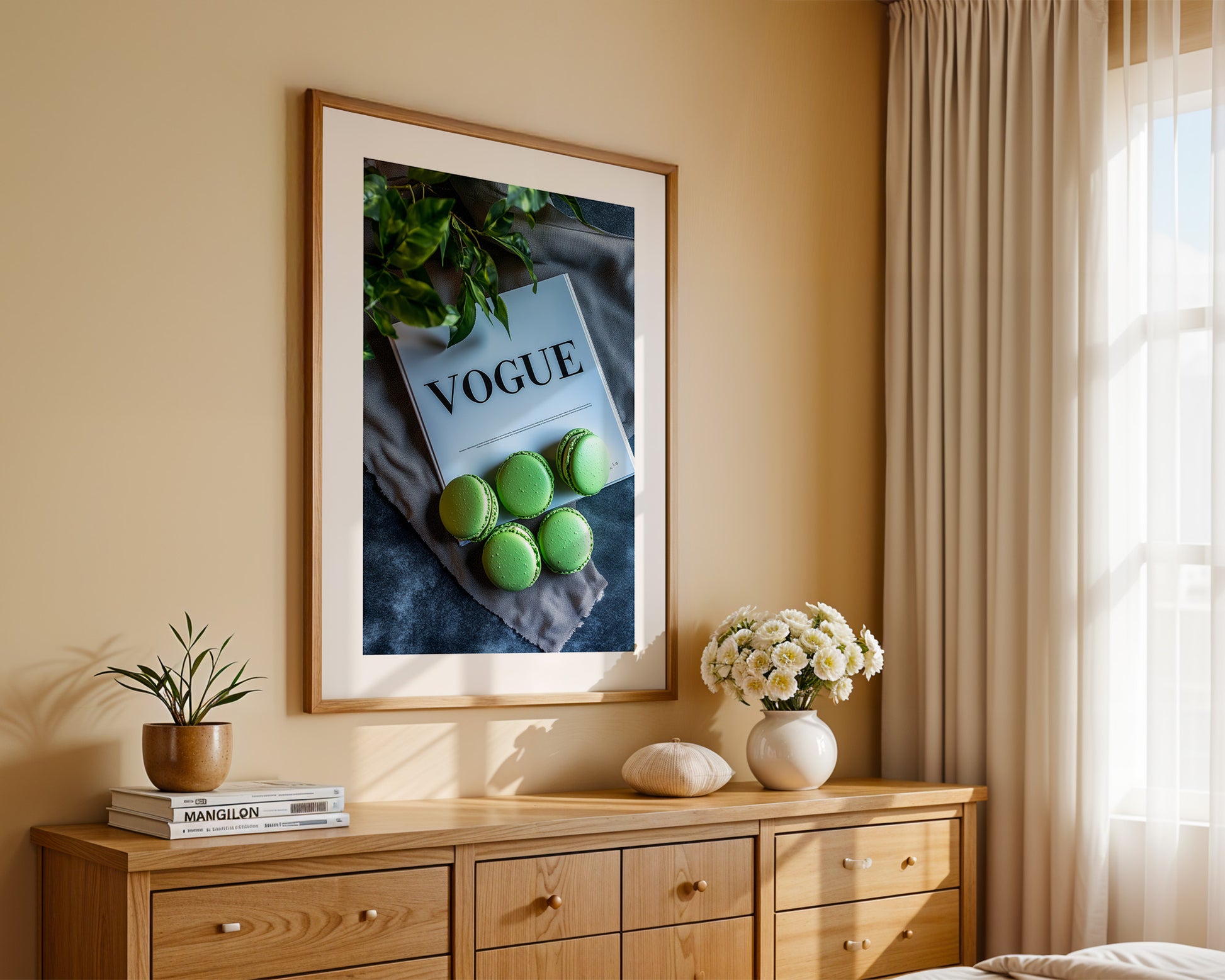 Macarons Vogue Grünstillleben