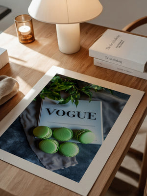 Macarons Vogue Grünstillleben