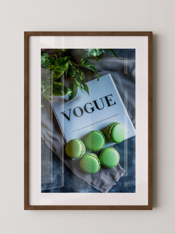 Macarons Vogue Grünstillleben