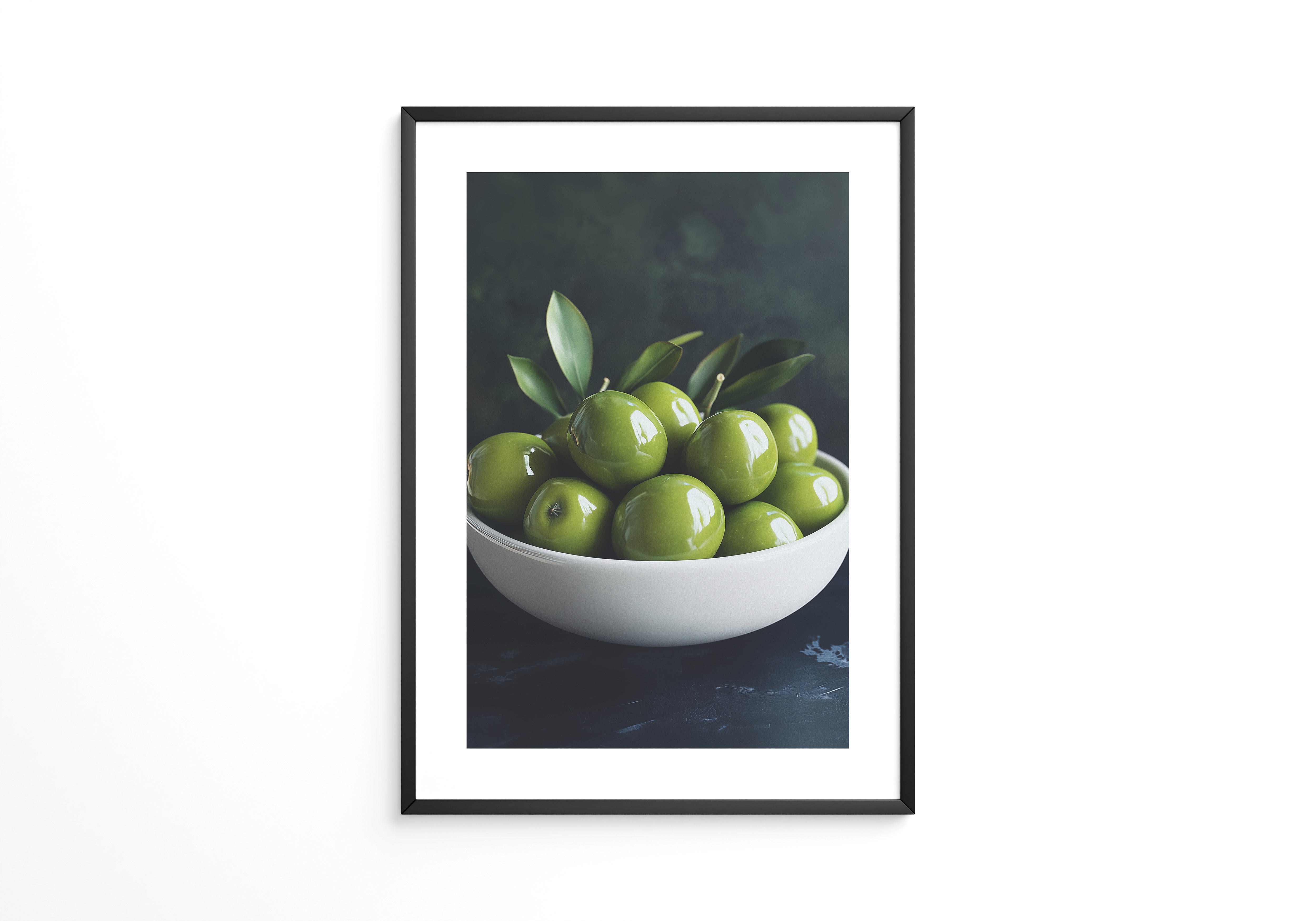 Grüne Oliven Nahansicht