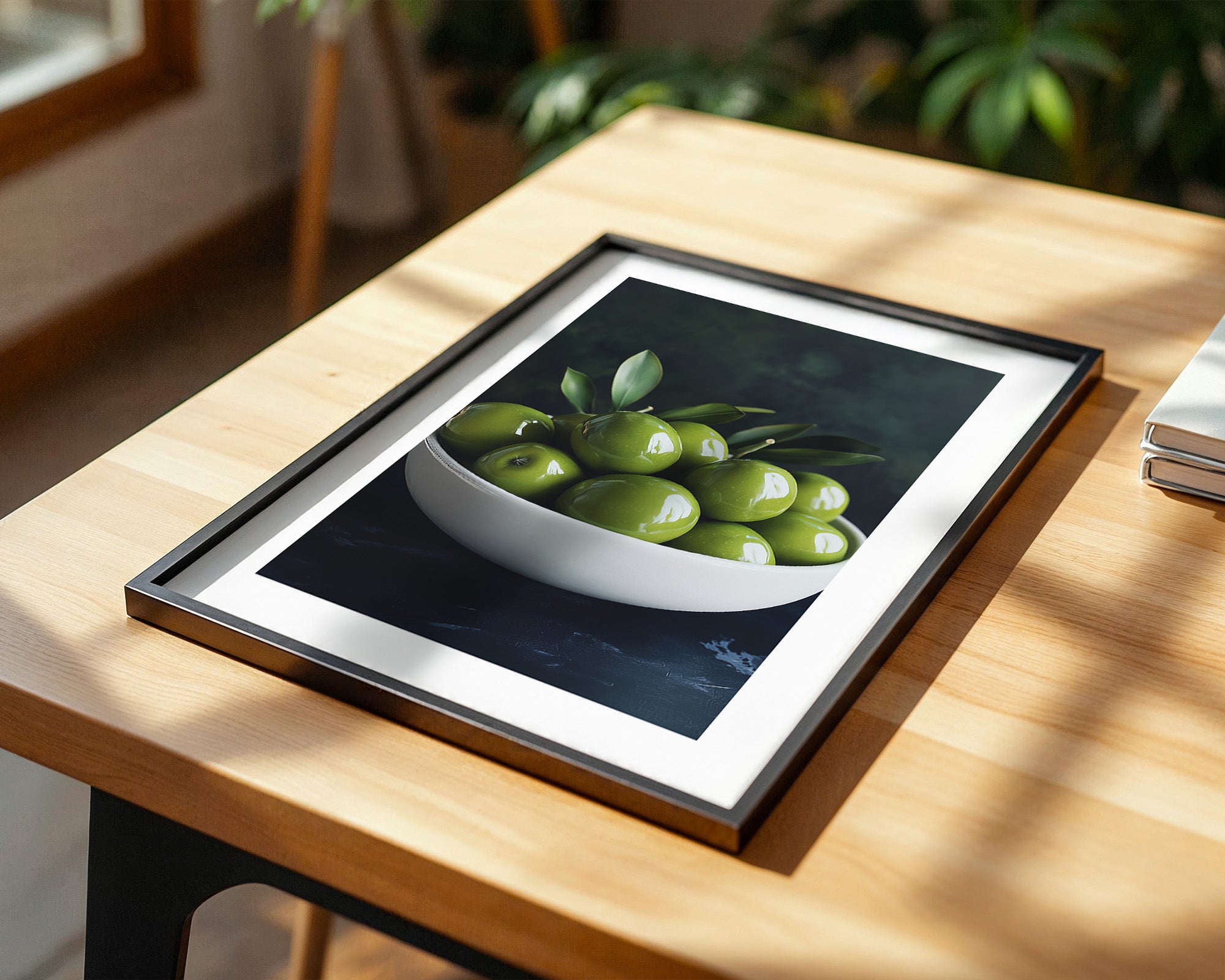 Grüne Oliven Nahansicht