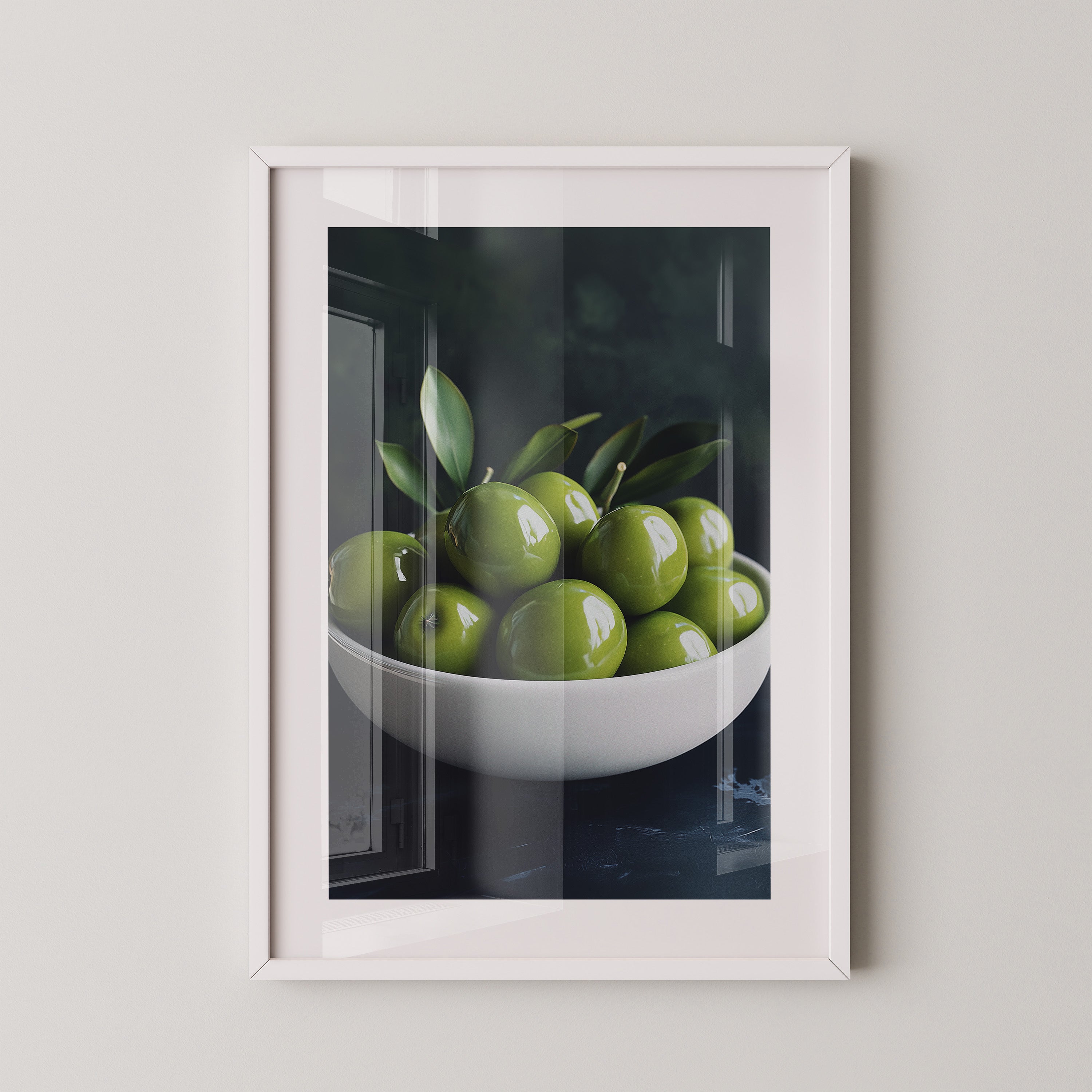 Grüne Oliven Nahansicht