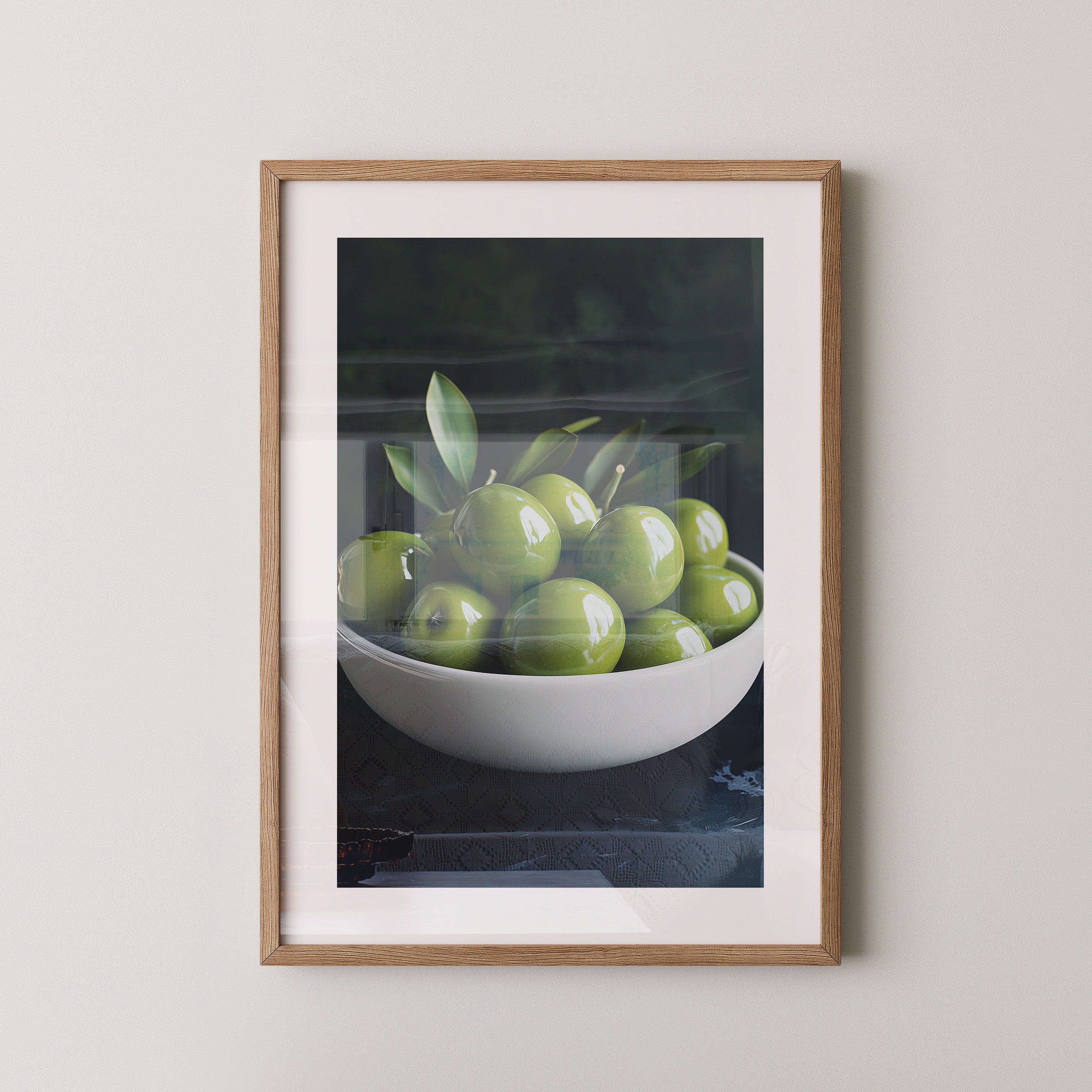 Grüne Oliven Nahansicht