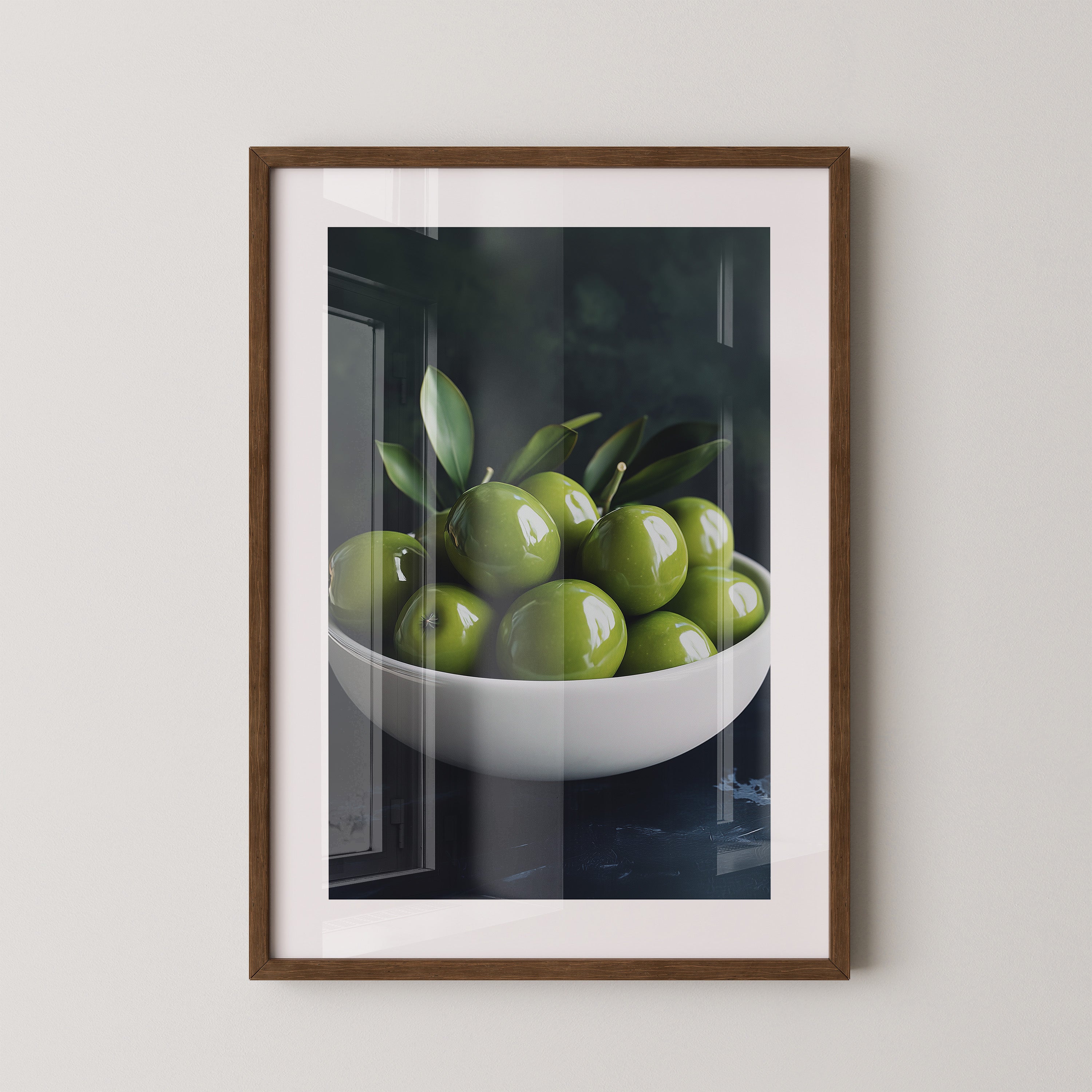 Grüne Oliven Nahansicht