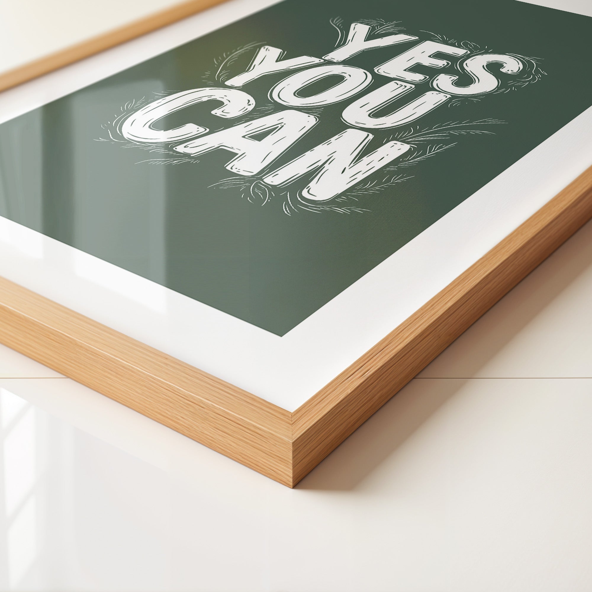 Positive Zitat grün