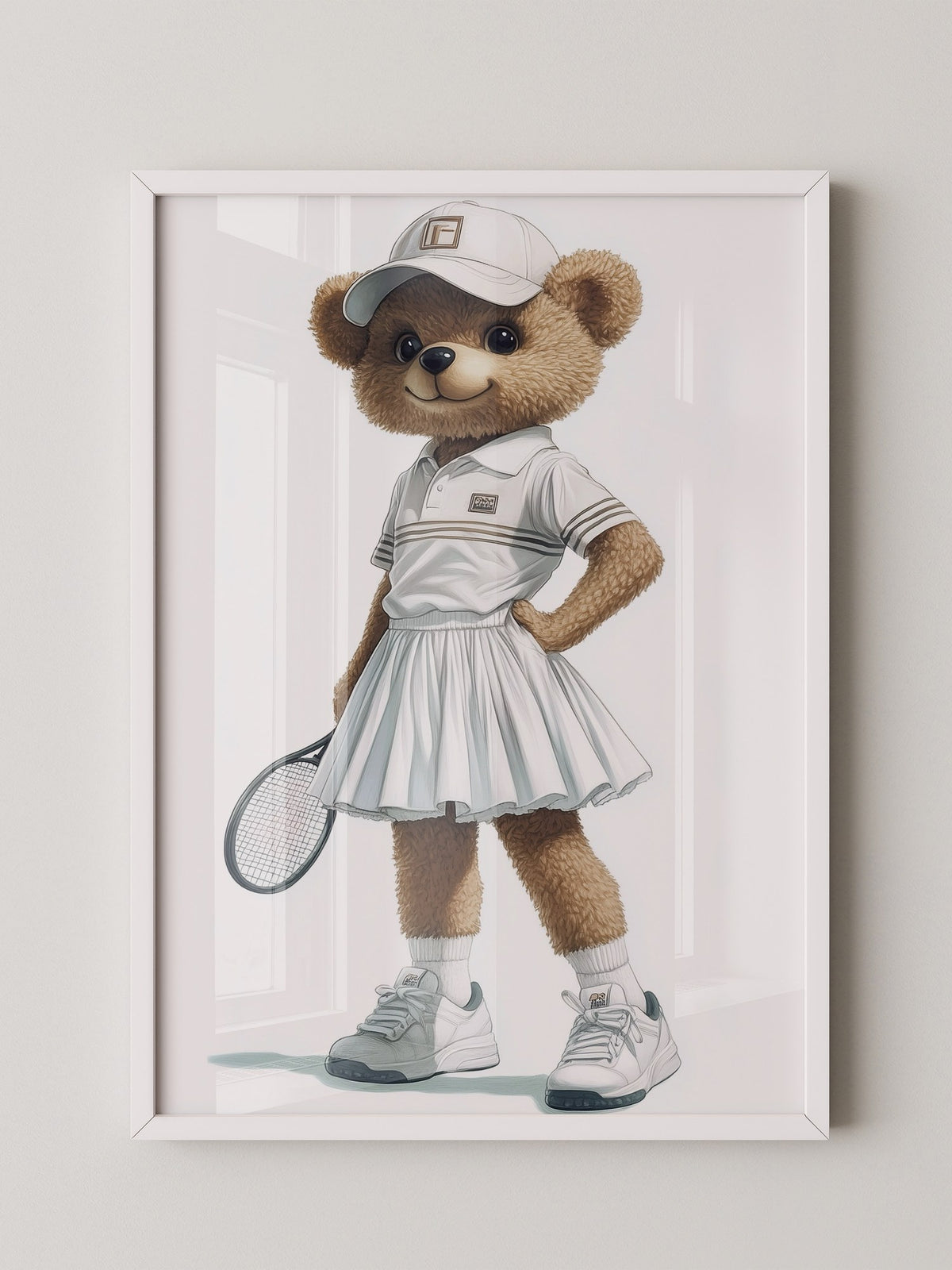 Teddybär Tennis Look Vintage