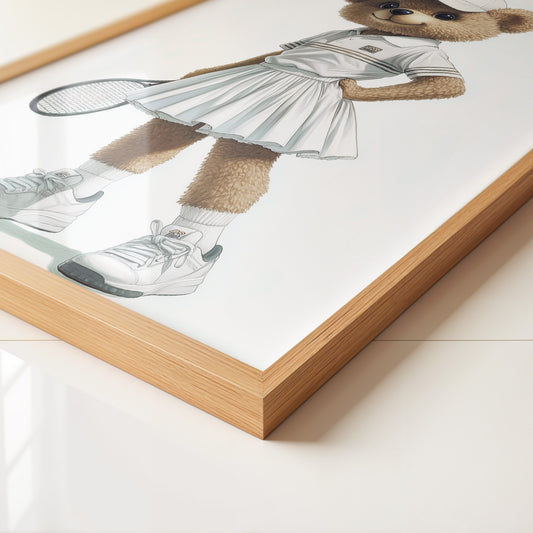 Teddybär Tennis Look Vintage