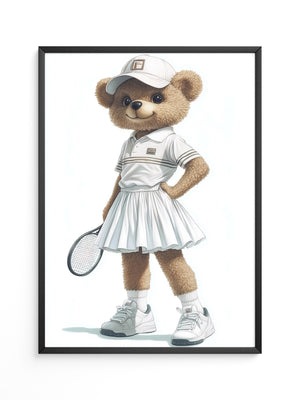 Teddybär Tennis Look Vintage